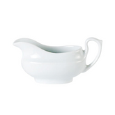 Porcelite Classic White Mini Sauce Boat 5oz (Pack of 6)